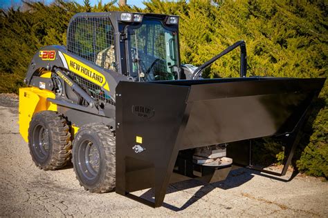 skid steer rock spreader|skid steer salt spreader.